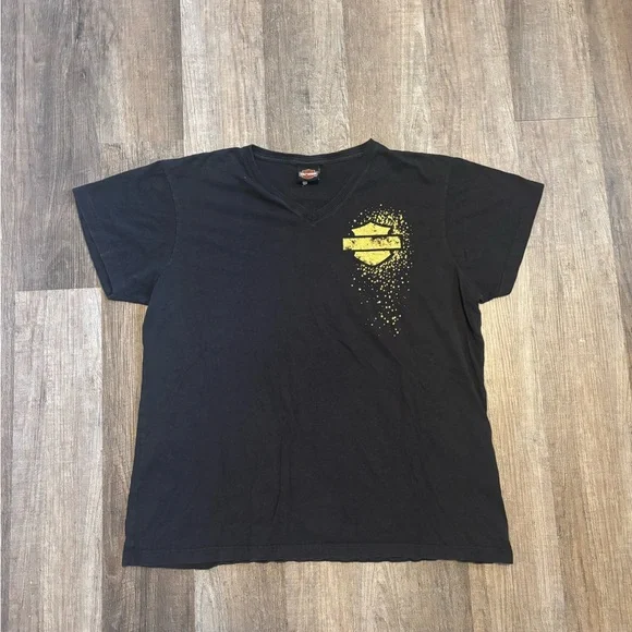 Harley-Davidson Oconomowoc, Wisconsin V Neck T-Shirt - Picture 1 of 3